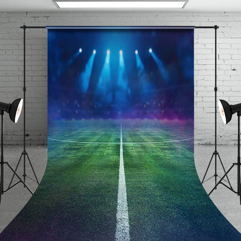 Aperturee - Aperturee Night Spotlight Sport Field Nfl Playoffs Backdrop