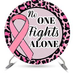 Aperturee - Aperturee No One Fights Alone Round Breast Cancer Backdrop