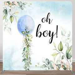 Aperturee - Aperturee Oh Boy Blue Ball Fabric Backdrop Cover for Baby Shower