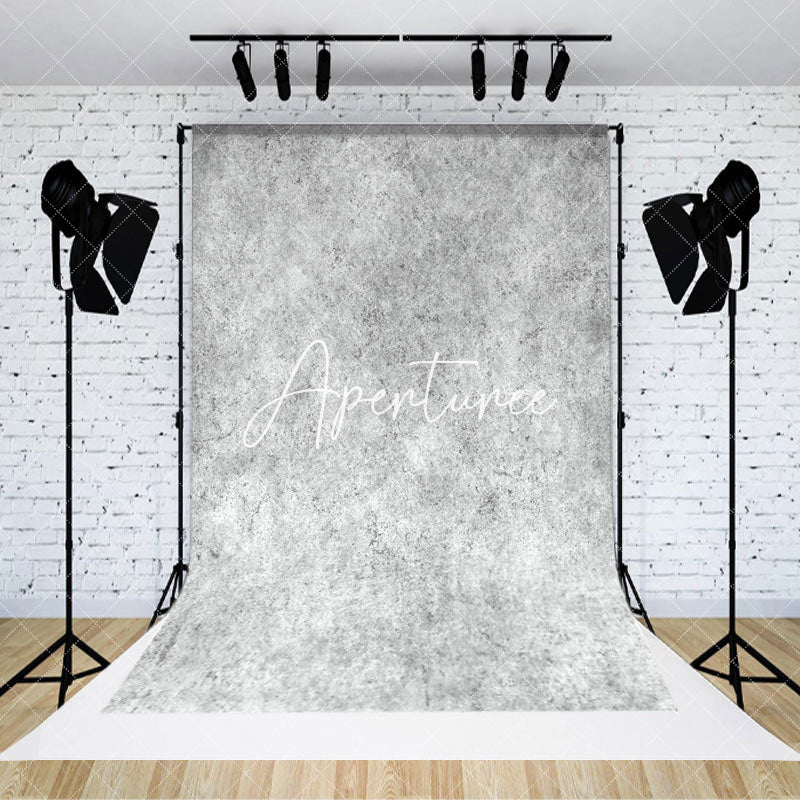 Aperturee - Aperturee Old Master Grey White Abstract Texture Photo Backdrop