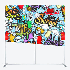 Aperturee - Aperturee Old School Style Hip Hop Graffiti Backdrop For Party