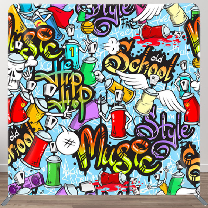 Aperturee - Aperturee Old School Style Hip Hop Graffiti Backdrop For Party