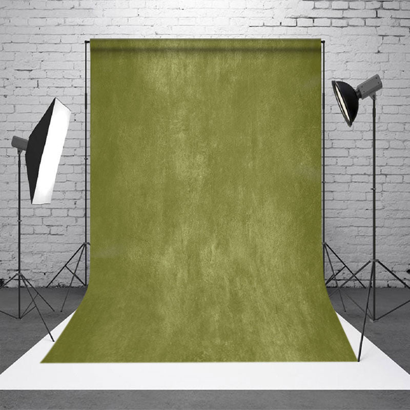 Aperturee - Aperturee Olive Green White Abstract Texture Photo Backdrop