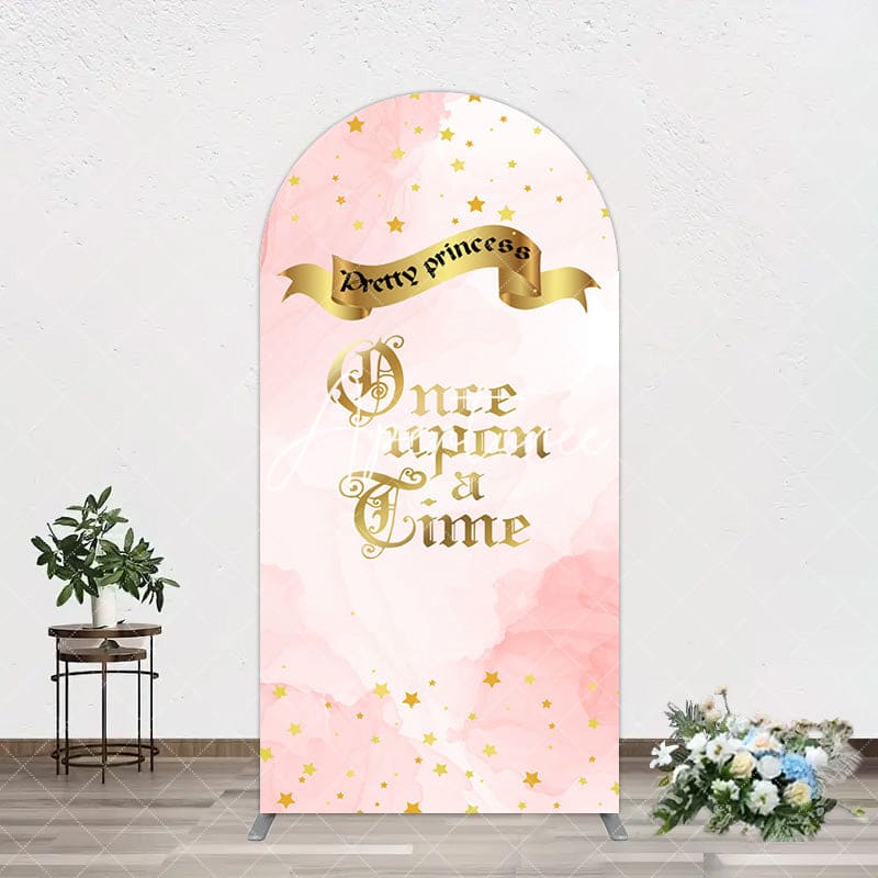 Aperturee - Aperturee Once Upon A Time Stars Pretty Princess Arch Backdrop