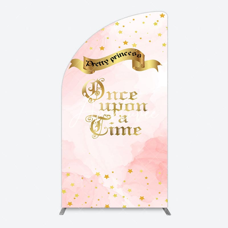 Aperturee - Aperturee Once Upon A Time Stars Pretty Princess Half Moon Arch Backdrop