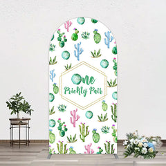 Aperturee - Aperturee One Prickly Pair Plant 1st Birthday Arch Backdrop