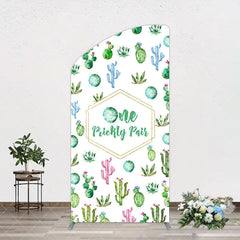 Aperturee - Aperturee One Prickly Pair Plant 1st Birthday Arch Backdrop