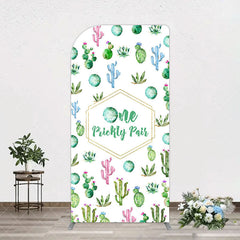 Aperturee - Aperturee One Prickly Pair Plant 1st Birthday Arch Backdrop