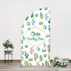 Aperturee - Aperturee One Prickly Pair Plant 1st Birthday Arch Backdrop