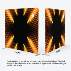 Aperturee - Aperturee Orange Inward Spotlight Black Party Photo Backdrop