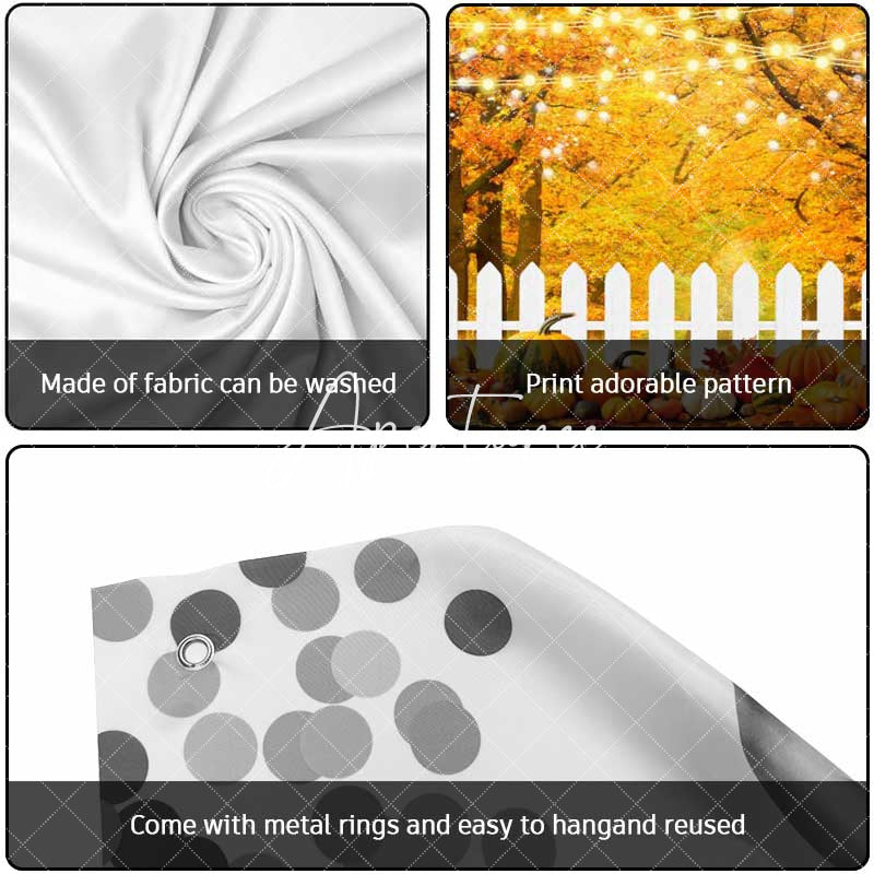 Aperturee - Aperturee Orange Maple Tree Autumn Pumpkin Garage Door Banner