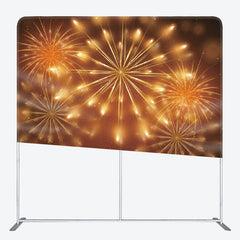 Aperturee - Aperturee Orange Spark Festive Congratulation Party Backdrop