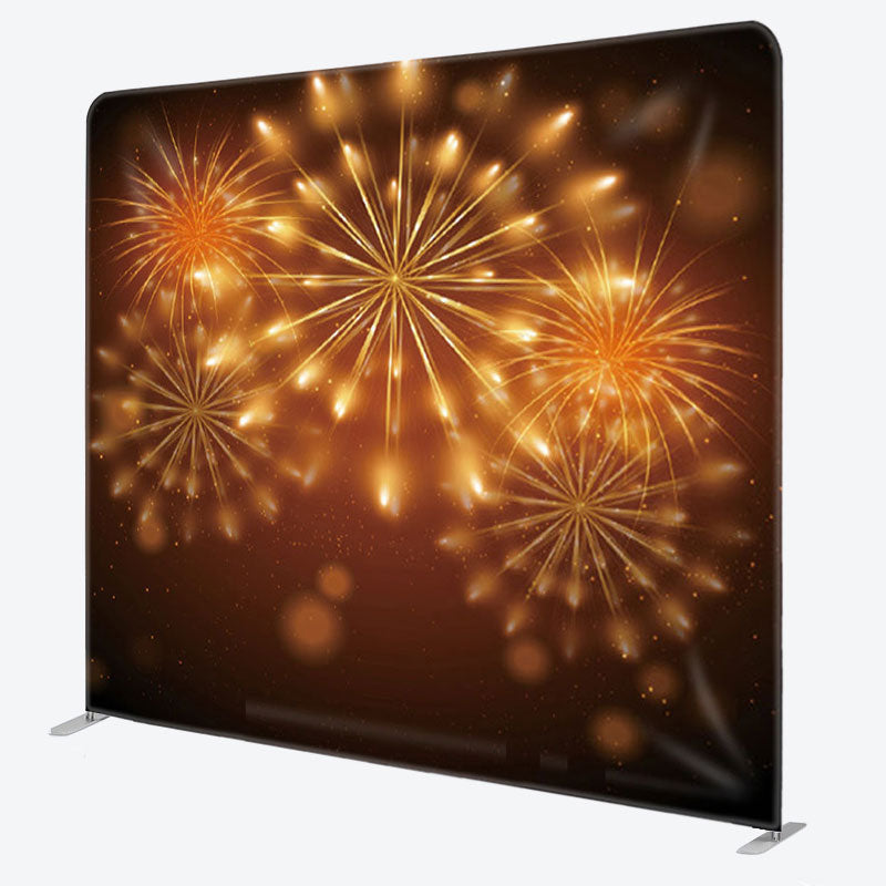 Aperturee - Aperturee Orange Spark Festive Congratulation Party Backdrop