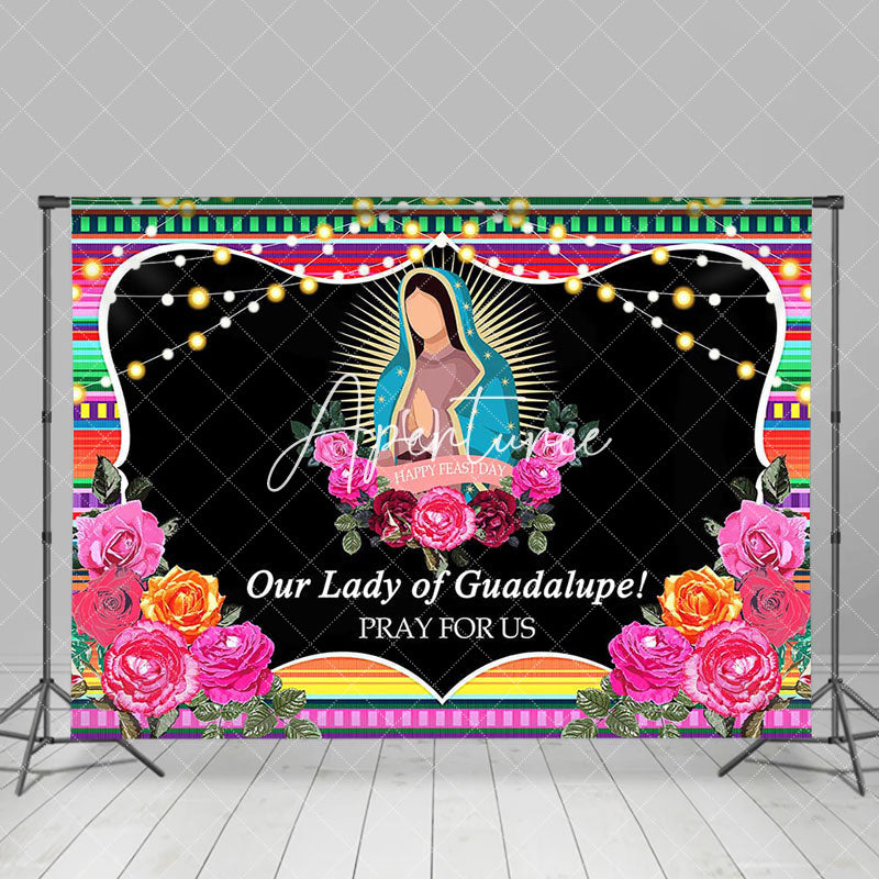 Aperturee - Aperturee Our Lady Of Guadalupe Pray For Us Feast Day Backdrop