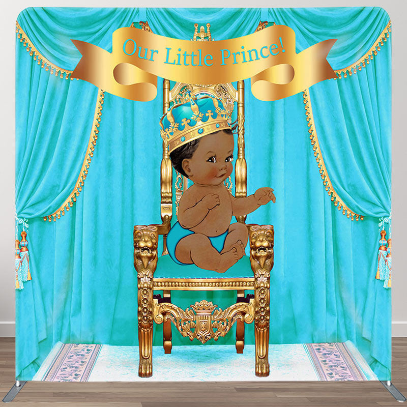 Aperturee - Aperturee Our Little Princess Fabric Backdrop Cover for Baby Shower