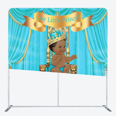 Aperturee - Aperturee Our Little Princess Fabric Backdrop Cover for Baby Shower