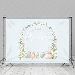 Aperturee - Aperturee Painted Colored Eggs Plant Floral Arch Easter Backdrop