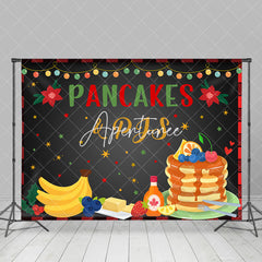 Aperturee - Aperturee Pancakes Pjs Black Festive Christmas Vibe Backdrop