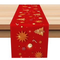 Aperturee - Aperturee Paper Stars Christmas Tree Bauble Candy Table Runner