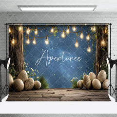 Aperturee - Aperturee Peaceful Easter Night Starry Sky Holiday Backdrop