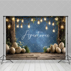 Aperturee - Aperturee Peaceful Easter Night Starry Sky Holiday Backdrop