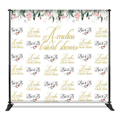 Aperturee - Aperturee Personalized Bridal Shower Step And Repeat Banner