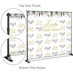 Aperturee - Aperturee Personalized Bridal Shower Step And Repeat Banner