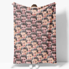 Aperturee - Aperturee Personalized Fun Regular Face Photo Blanket For Gift