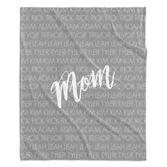 Aperturee - Aperturee Personalized Name Fleece Blanket For Baby Kids Adults