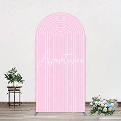 Aperturee - Aperturee Pink Floral Butterfly Marbled Birthday Arch Backdrop