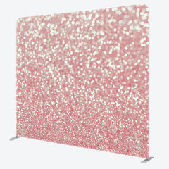 Aperturee - Aperturee Pink Glitter Bokeh Fabric Backdrop Cover for Birthday