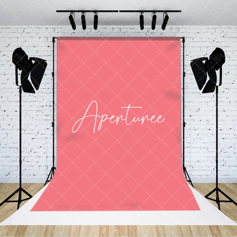 Aperturee - Aperturee Pink Solid Color Backdrop For Portrait Photography