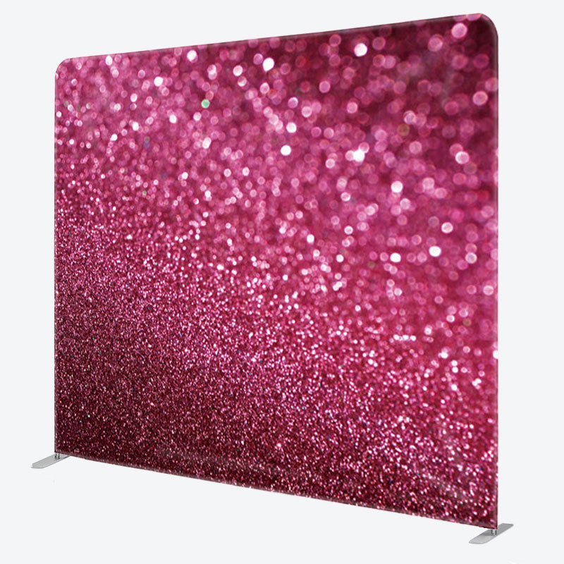 Aperturee - Aperturee Pink Sparkling Bokeh Fabric Backdrop Cover For Party