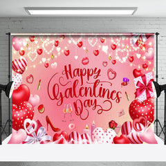 Aperturee - Aperturee Pink Woman Jewelry Lip Happy Galentines Day Backdrop