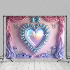 Aperturee - Aperturee Princess Colorful Laser Hearts Cake Smash Backdrop