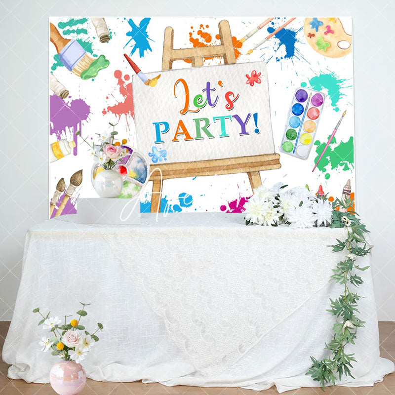 Aperturee - Aperturee Printing Color Graffiti Artboard Party Backdrop