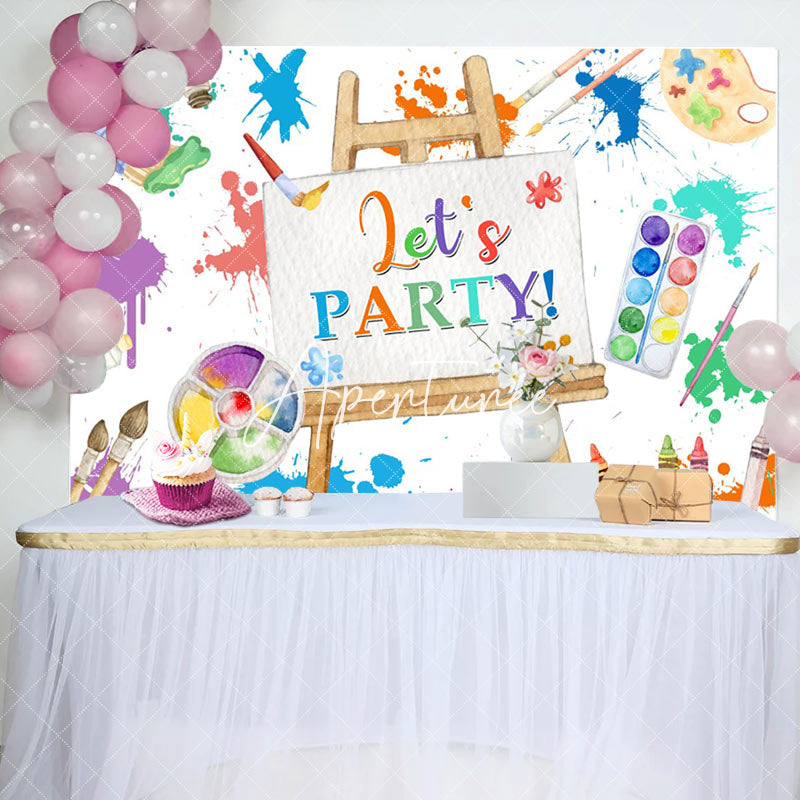 Aperturee - Aperturee Printing Color Graffiti Artboard Party Backdrop