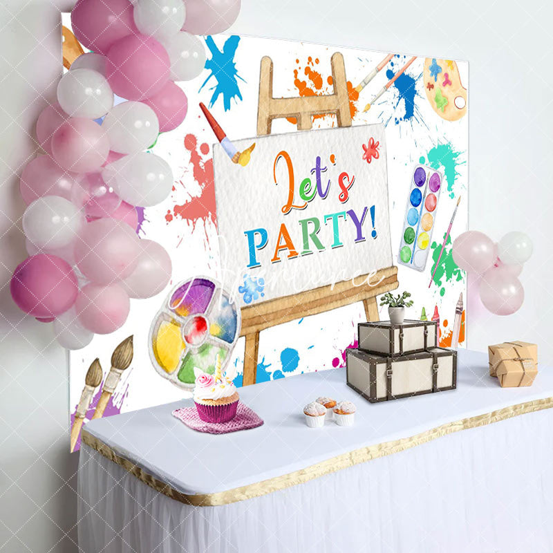 Aperturee - Aperturee Printing Color Graffiti Artboard Party Backdrop