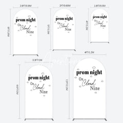 Aperturee - Aperturee Prom Night On Cloud Nine Birthday Party Arch Backdrop