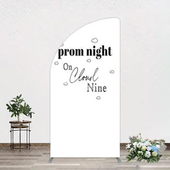 Aperturee - Aperturee Prom Night On Cloud Nine Birthday Party Half Moon Arch Backdrop