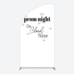 Aperturee - Aperturee Prom Night On Cloud Nine Birthday Party Half Moon Arch Backdrop