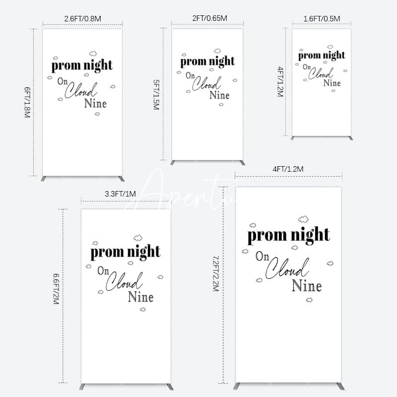 Aperturee - Aperturee Prom Night On Cloud Nine Birthday Party Rectangle Backdrop