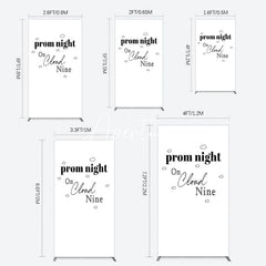 Aperturee - Aperturee Prom Night On Cloud Nine Birthday Party Rectangle Backdrop