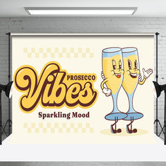 Aperturee - Aperturee Prosecco Vibes Champagene Wine Dance Party Backdrop