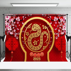 Aperturee - Aperturee Prosperous Snake Year 2025 Cherry Blossom Celebration Backdrop