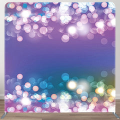 Aperturee - Aperturee Purple Blue Gradient Bokeh Fabric Backdrop Cover