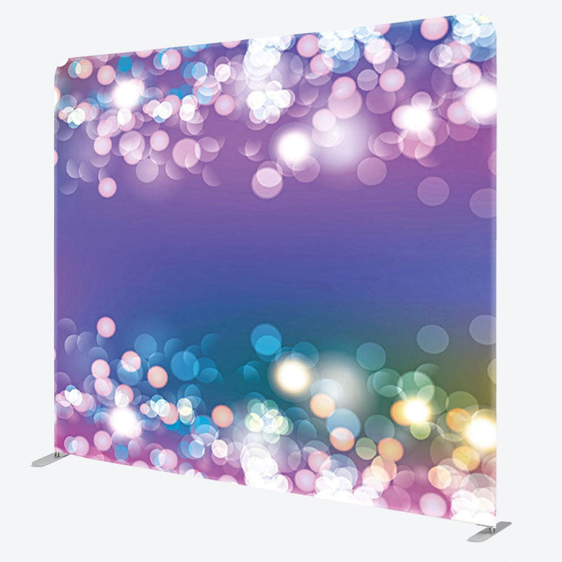 Aperturee - Aperturee Purple Blue Gradient Bokeh Fabric Backdrop Cover