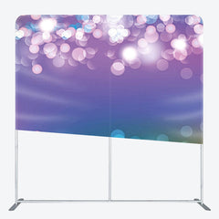 Aperturee - Aperturee Purple Blue Gradient Bokeh Fabric Backdrop Cover