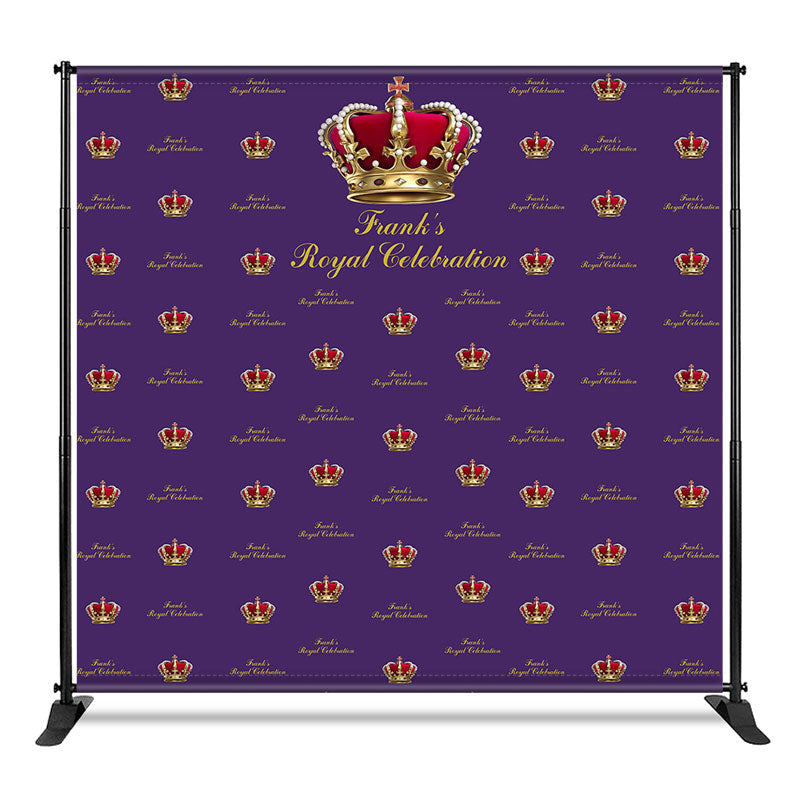 Aperturee - Aperturee Purple Crown Royal Custom Step And Repeat Banner