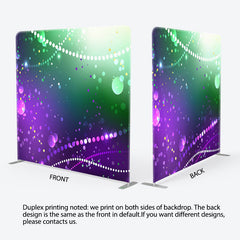 Aperturee - Aperturee Purple Green Gradient Glitter Bokeh Backdrop For Decor